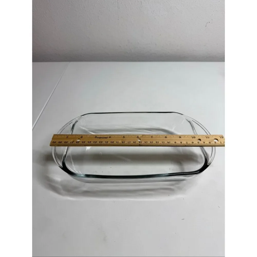 Rectangular Glass Clear Baking Dish1Qt6”x11Oven,Microwave,Dishwashe Made in USA